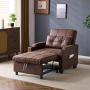 VINGLI SF102 3-in-1 Convertible Sleeper Chair with Adjustable Foot