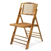 VINGLI Bamboo Chair Wooden Patio Foldable Chairs
