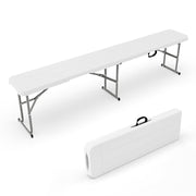 VINGLI Portable 6ft Plastic Folding Bench