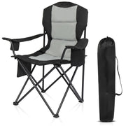 VINGLI Portable Folding Camping Chair with Cooler & Carry Bag