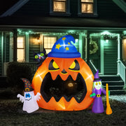 VINGLI Inflatable Halloween Pumpkin Decorations with LED Lights