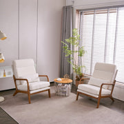 VINGLI AC106 Mid-Century High Back Armchair with Pillow Upholstered