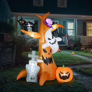 VINGLI Inflatable Halloween Pumpkin Decorations with LED Lights