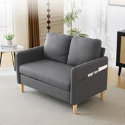 VINGLI 47" Loveseat Mid Century Modern Small Couch