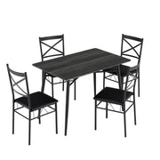 VINGLI 43.3" Dining Table Set 5 Pieces Small Kitchen Table Set