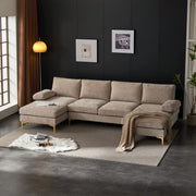 VINGLI SS105 110" Comfortable Chenille U-Shaped Sectional Sofa Couch