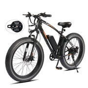 PEXMOR Electric Bike for Adults  26inch Fat Tire Ebike Shimano 7 Speed 500W Electric Bicycle