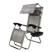 VINGLI Upgraded Zero Gravity Chair Lounge Outdoor Chairs with Folding Canopy Trays