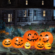 VINGLI Inflatable Halloween Pumpkin Decorations with LED Lights