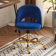 VINGLI Modern Armless Adjustable Rolling Office Chair with Wheels