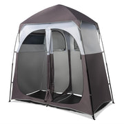 VINGLI 7.5 FT 2 Room Camping Shower Tent with Carrying Bag