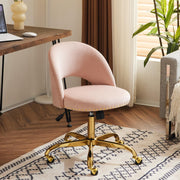 VINGLI Modern Armless Adjustable Rolling Office Chair with Wheels