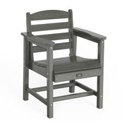 VINGLI All-Weather Patio Chairs Outdoor Dining Chairs with Curved Backrest