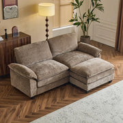 VINGLI LS101 85.4" L-Shaped Loveseat Comfortable Sectional Sofa Couch