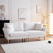 VINGLI LS106 83.5" Comfortable Loveseat Sofa with Deep Seat 2 Pillows and Solid Wood Legs