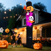 VINGLI Inflatable Halloween Pumpkin Decorations with LED Lights
