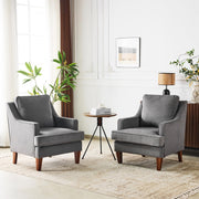 VINGLI Mid-Century Modern Accent Chair Upholstered Armchair Comfy Sofa Chair Reading Chair