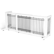 VINGLI 71" Wooden Freestanding Pet Gates Dogs Safety Fence
