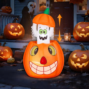 VINGLI Inflatable Halloween Pumpkin Decorations with LED Lights