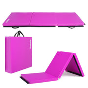 Matladin 3 Folding 6Ft x 2Ft x 2in Yoga Gymnastics Mat