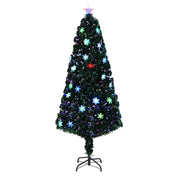 VINGLI 4/6ft Fiber Optic Artificial Christmas Pine Tree with 250 Warm White Lights for Xmas Tree Holiday Party Decorations