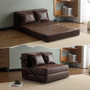 VINGLI SF103 39" Folding Loveseat Sleeper Sofa Couch with 2 Pillows