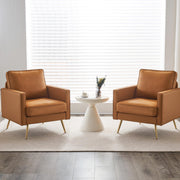 VINGLI Accent Chair with Metal Legs