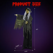 VINGLI Halloween Witches Decorations with Voice Control
