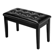 VINGLI Faux Leather Piano Bench with Padded Cushion