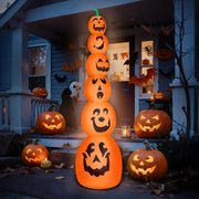 VINGLI Inflatable Halloween Pumpkin Decorations with LED Lights