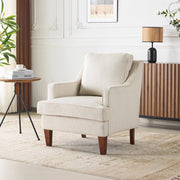 VINGLI Mid-Century Modern Accent Chair Upholstered Armchair Comfy Sofa Chair Reading Chair