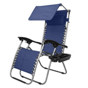VINGLI Upgraded Zero Gravity Chair Lounge Outdoor Chairs with Folding Canopy Trays