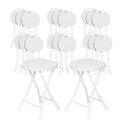 VINGLI Portable HDPE Plastic Folding Stools Set for Sitting Indoor Outdoor Use