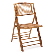 VINGLI Bamboo Folding Chair Foldable Dining Chairs Natural