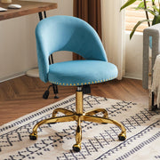 VINGLI Modern Armless Adjustable Rolling Office Chair with Wheels