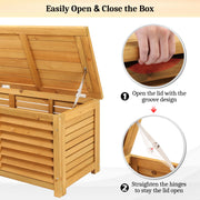 VINGLI 47 Gallon Wood Deck Box S104 MCWX 095