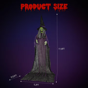 VINGLI Halloween Witches Decorations with Voice Control