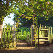 VINGLI Garden Arbor Arch for Climbing Plants Outdoor Garden Lawn Party Backyard Black