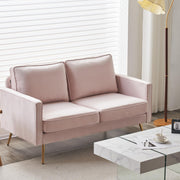 VINGLI LS103 56" Loveseat Sofa with Metal Legs Modern Upholstered Couch