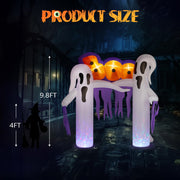 VINGLI Halloween Inflatables Archway with Light