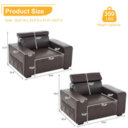 VINGLI SS107 Sofa Couches with Extra Deep Seat