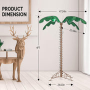 VINGLI 4/5/7 FT Lighted Artificial Palm Tree for The Beach, Pool, Yard, Christmas Holiday Decor