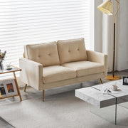 VINGLI LS103 56" Loveseat Sofa with Metal Legs Modern Upholstered Couch