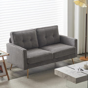 VINGLI LS103 56" Loveseat Sofa with Metal Legs Modern Upholstered Couch