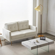 VINGLI LS103 56" Loveseat Sofa with Metal Legs Modern Upholstered Couch