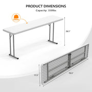 VINGLI HDPE Narrow Folding Table