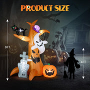 VINGLI Inflatable Halloween Pumpkin Decorations with LED Lights