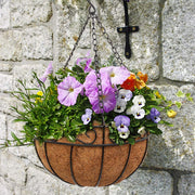 VINGLI 4 PCS Metal Round Hanging Planter Basket 10 Inch/ 12 Inch/ 14 Inch