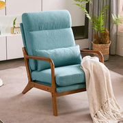 VINGLI Accent Chair High Back Reading Armchair Mid-Century Modern Chair with Pillow Upholstered