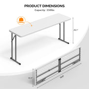 VINGLI HDPE Narrow Folding Table